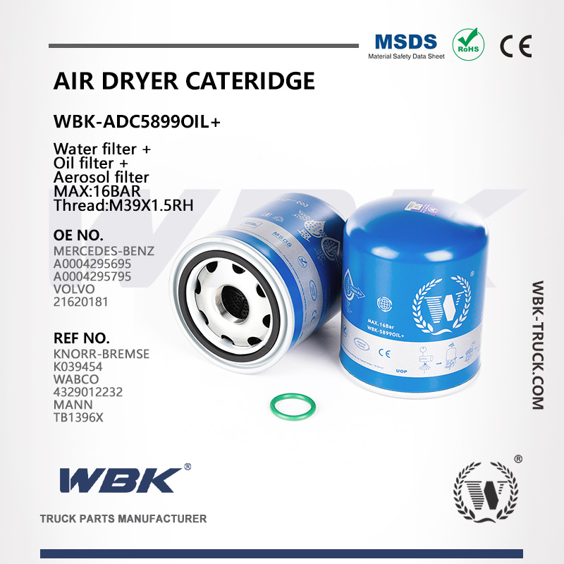 Air Dryer Cartridge Water filter + Oil filter + Aerosol filter